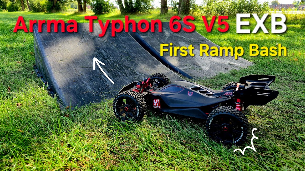 Arrma Typhon V5 EXB Upgrade -  6S First Ramp Jumps!