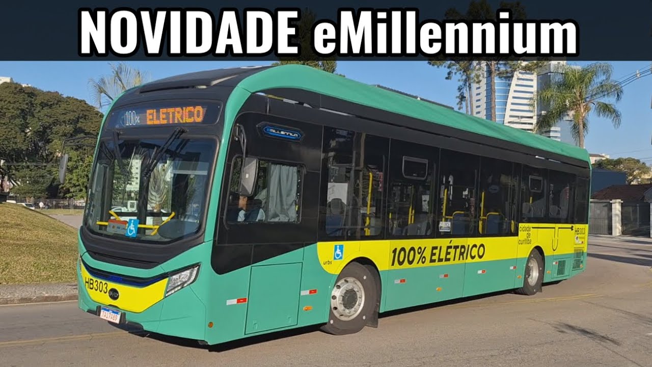 NOVIDADE!! CAIO E-Millennium BYD ônibus elétrico na Interbairros I 010 e 011 Curitiba