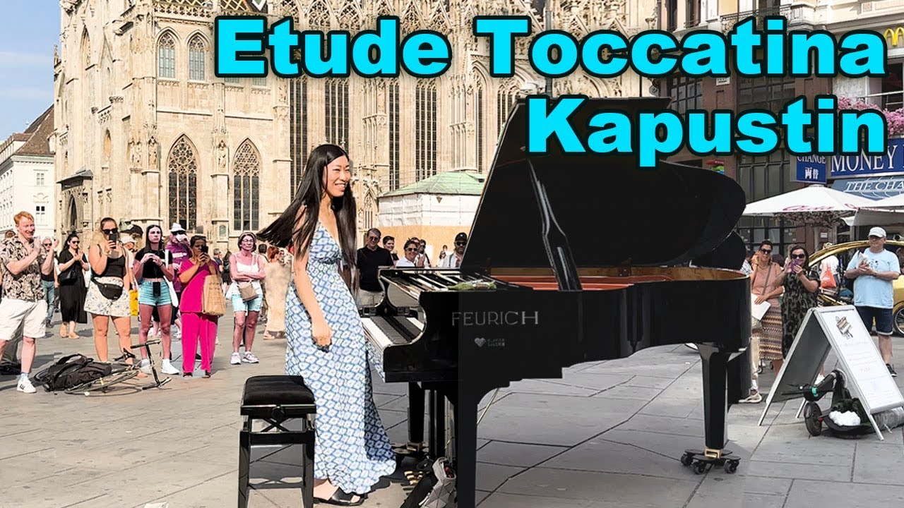 She Stuns Everyone with a Crazy Hard Song On Public Piano! | Kapustin's Toccatina