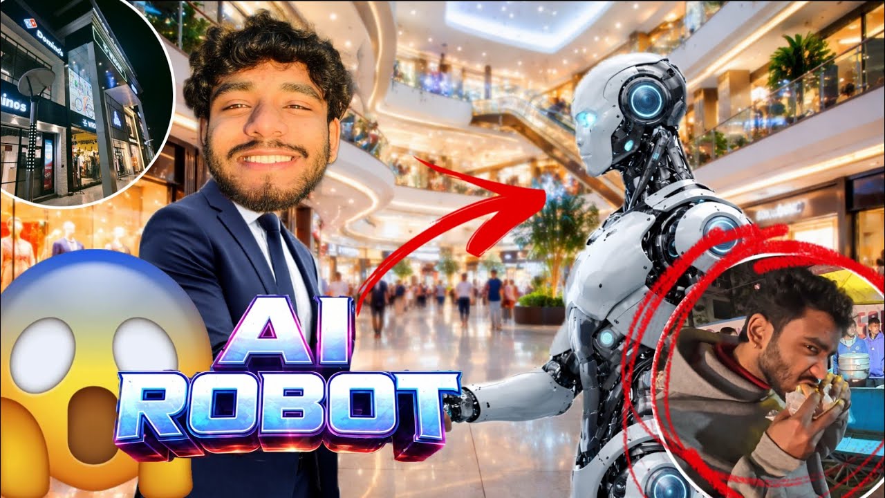 Haldwani zudio mall m mila AI robot 🤖😱 | leg day🦵🏻 + cheat meals😋