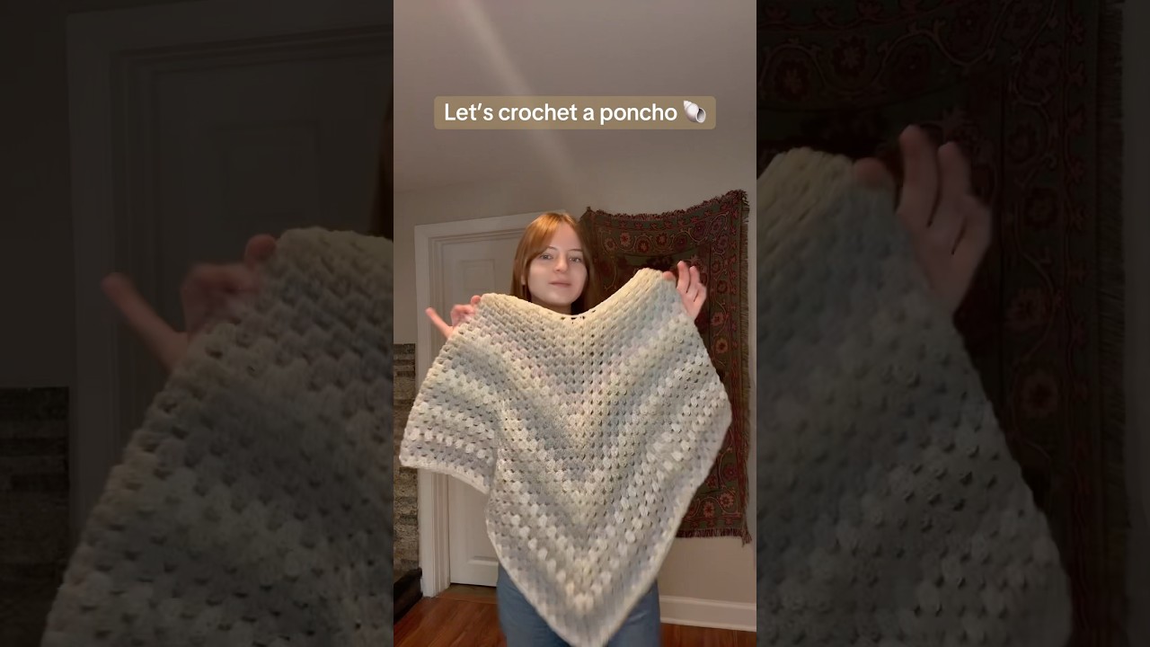 Me 🤝 crochet ponchos! Beginner friendly (super easy) tutorial is up now!
