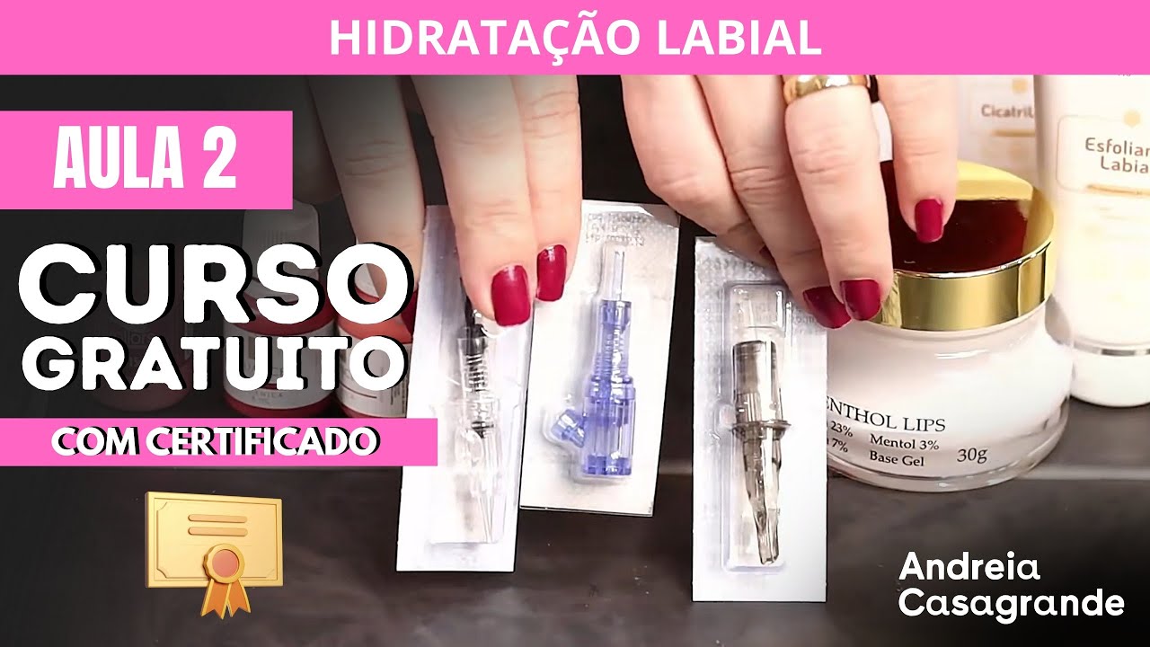 Materiais Utilizados Para o Hidratação Labial com Ácido Hialurônico | Andreia Casagrande