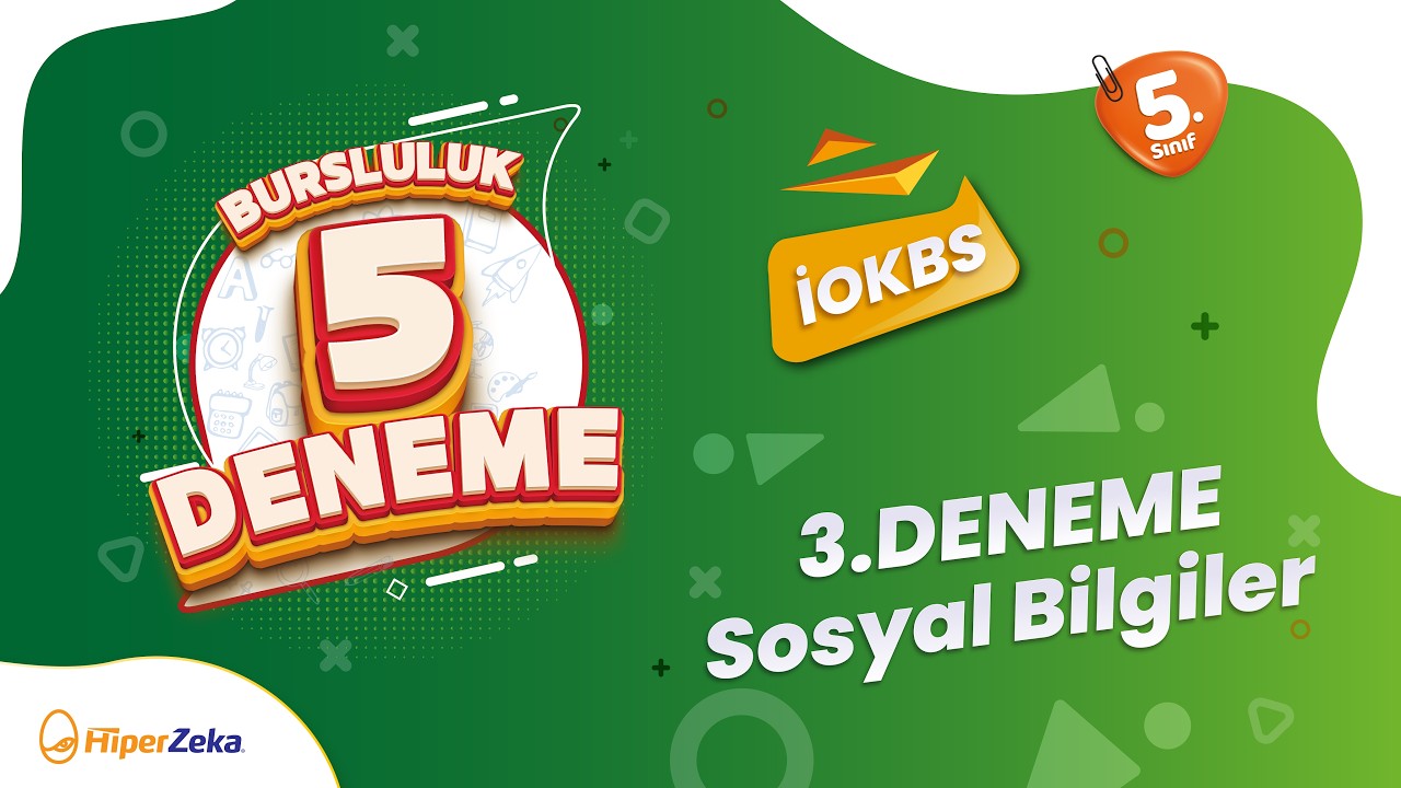 5. Sınıf | Bursluluk Deneme 3 | Sosyal Bilgiler