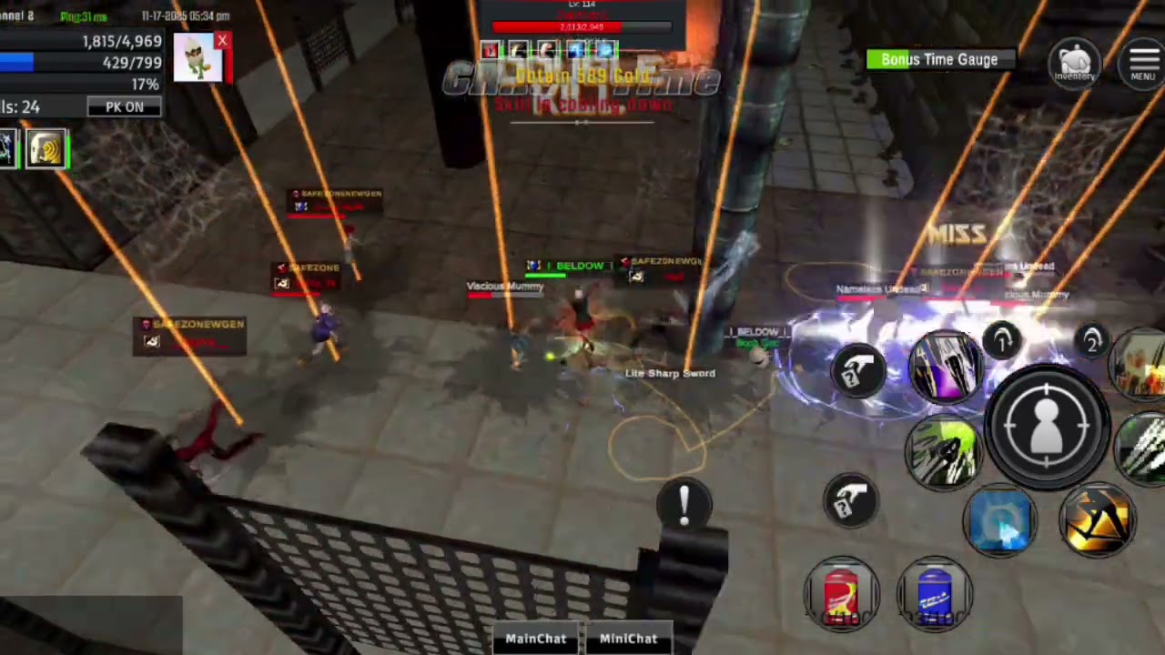 RAN MOBILE - ARCHER DEX INT BUILD PK - SHOW ITEM SET