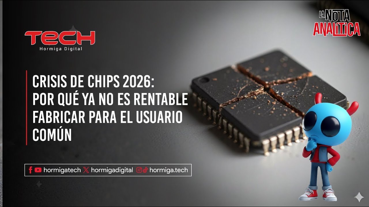 CRISIS DE CHIPS 2026: POR QU&Eacute; YA NO ES RENTABLE FABRICAR PARA EL USUARIO COM&Uacute;N