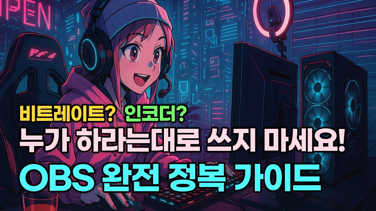 설정 하나하나 다 알려드려요! OBS 사용법