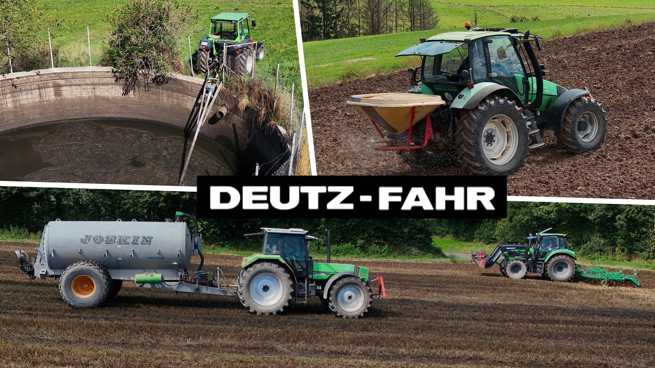 Gülle rühren, ausbringen, einarbeiten und Futter säen | Deutz-Fahr Power | @Südeifel Agrar  2024