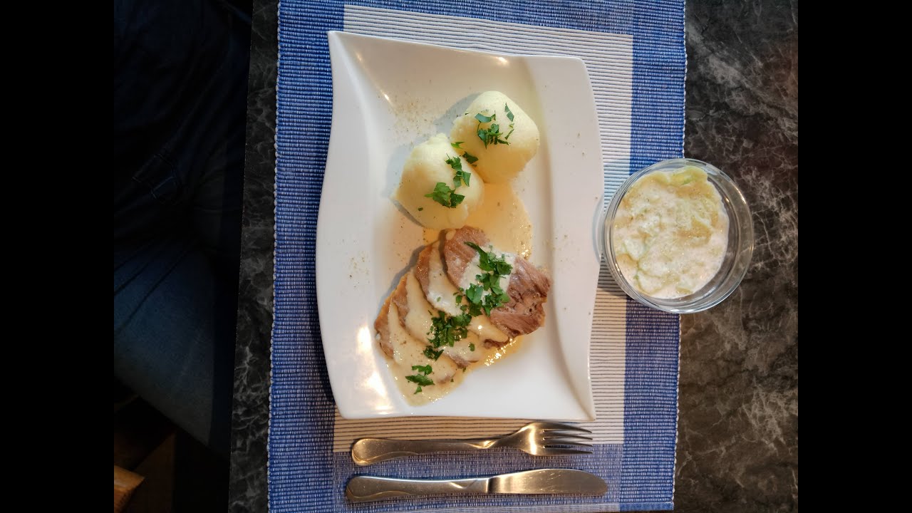 Rinderzunge mit Meerrettichsoße