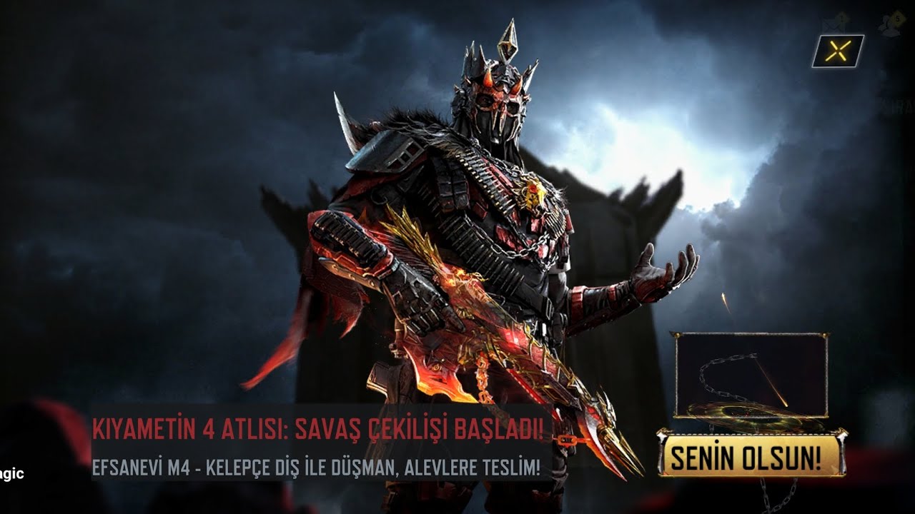 call of duty mobile Kıyametin 4 Atlısı Savaş M4 - Zincirli Darbe