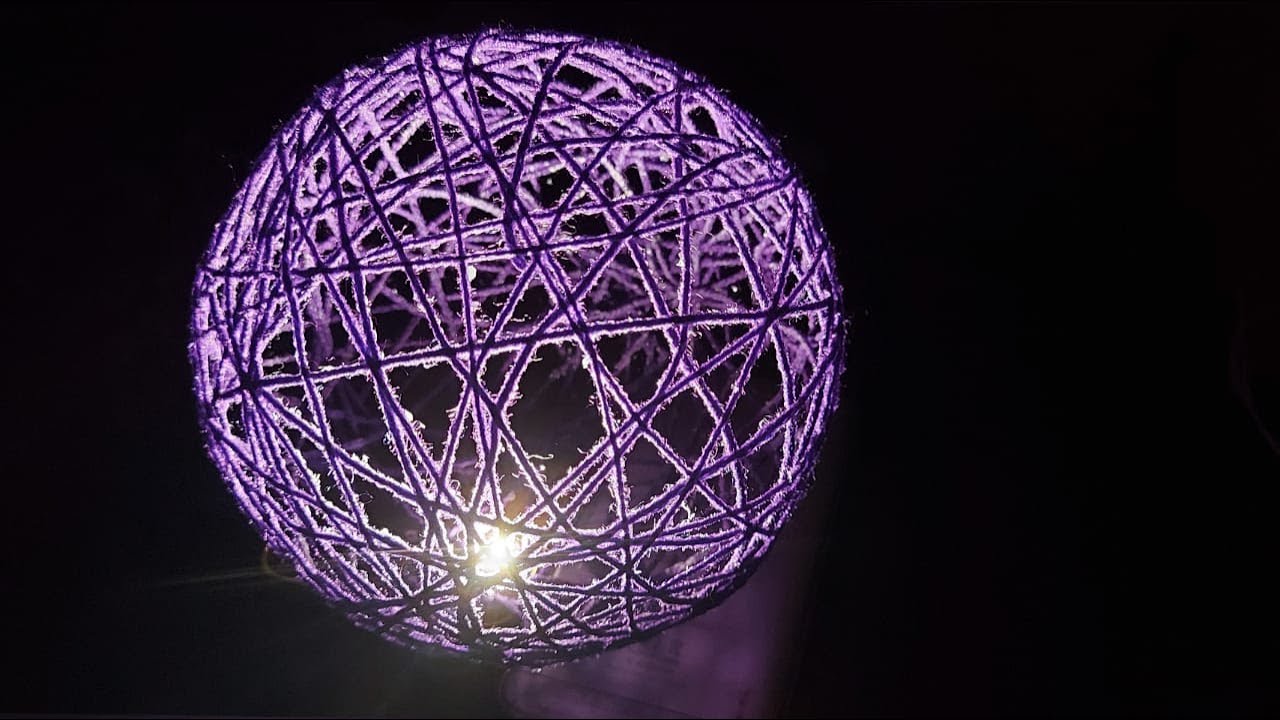 Yarn Ball Lantern | DIY Light Decor | Home Decor Craft | Wool Lamp Using Balloon | Wool Light Lamp