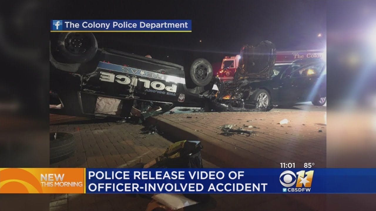 Dashcam Video Shows Violent Police Cruiser Crash