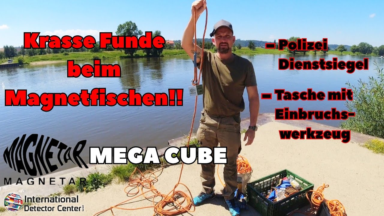 Magnetar MEGA CUBE im 1. Einsatz❗️POLIZEI- Siegel und EINBRUCHSWERKZEUG beim Magnetfischen