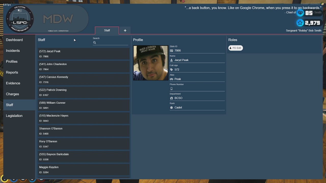 Jaryd's MDW picture | NoPixel 3.0 GTA V RP