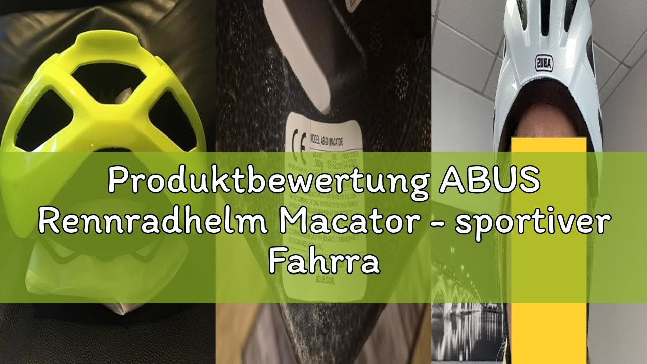 Produktbewertung ABUS Rennradhelm Macator - sportiver Fahrradhelm für Einsteiger - auch für Zopfträg