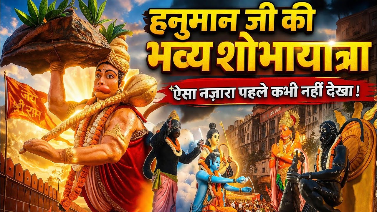 Hanuman Ji Ki Bhavya Shobha Yatra Jaipur 2026 LIVE | Hanuman Janmotsav 2026