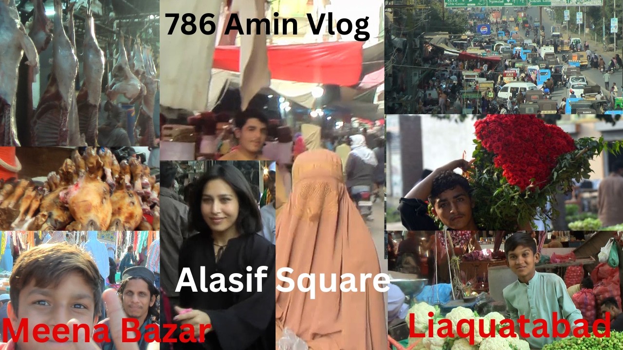 Teen Hatti, Liaquatabad, Meena Bazar, Al - Asif Square, Mini Afghanistan Karachi Vlog, 786 Amin Vlog