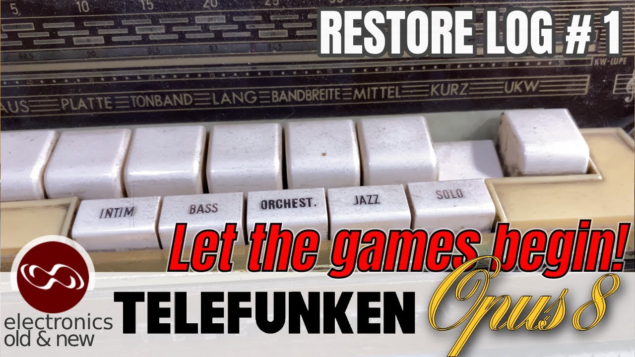 Let the games begin! Initial inspection and checks on Telefunken Opus 8 restoration - part 1 #PCBWay