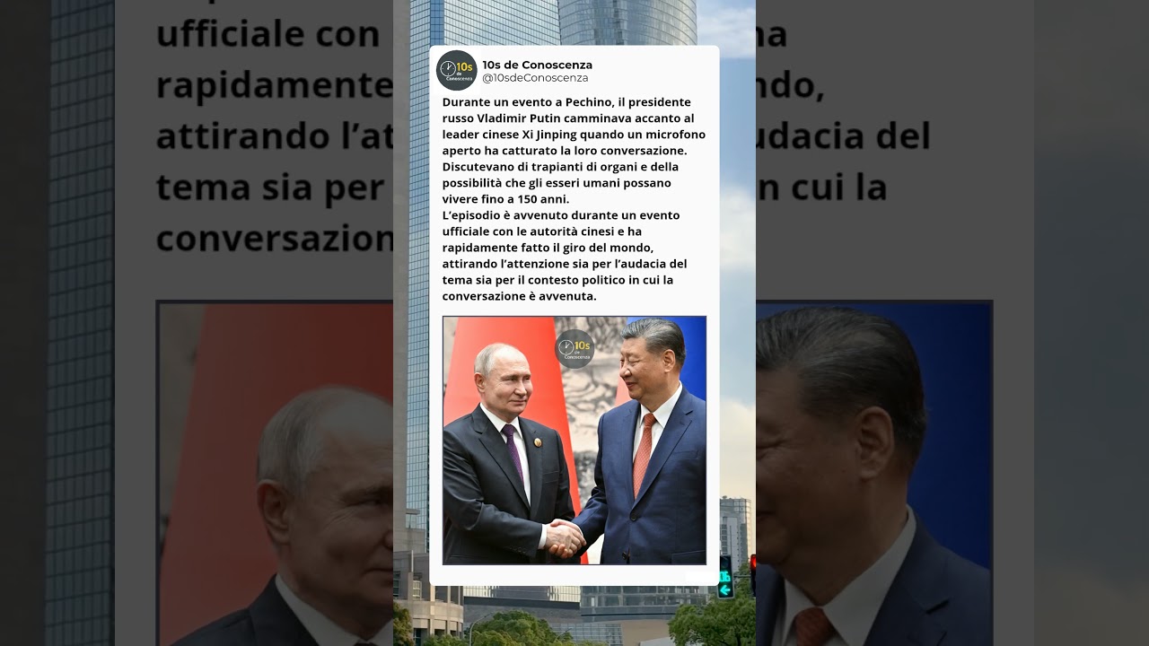 Putin e Xi Confessano il Segreto per Vivere 150 Anni 😮
