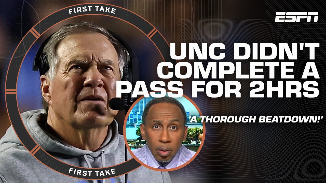 «UNC БЫЛ УЖАСНЫМ!» 😳 Стивен А. раскритиковал дебют Билла Беличика в Tar Heels | Первый дубль