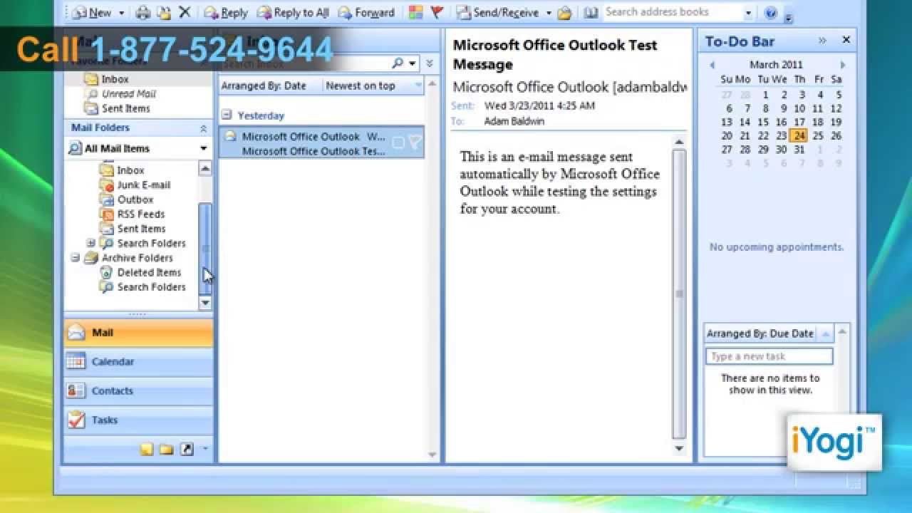 How to create an archive folder in Microsoft&reg; Outlook 2007 in Windows&reg; Vista