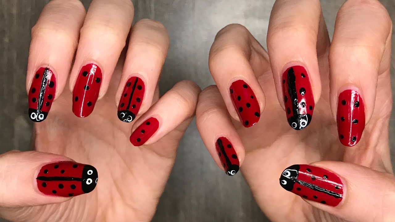 UĞUR BÖCEĞİ TIRNAKLAR 🐞 #nailartyapımı