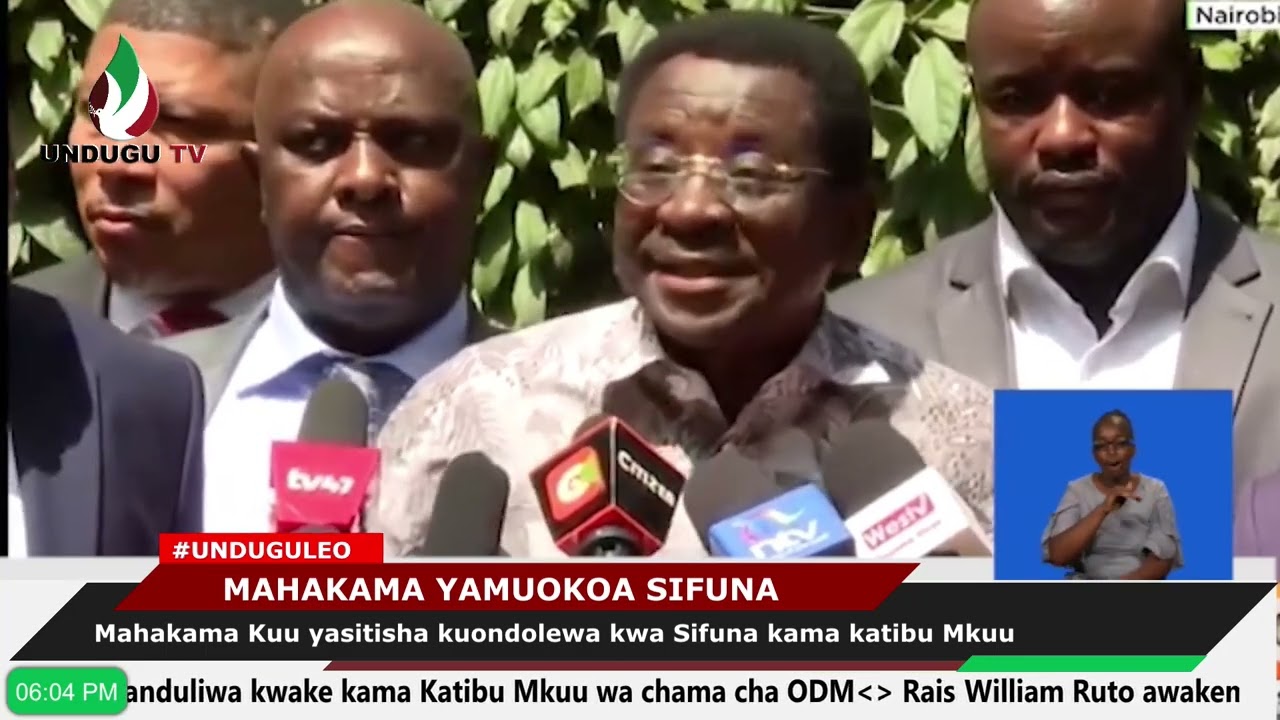 Mahakama Kuu yasitisha kuondolewa kwa Sifuna kama katibu Mkuu