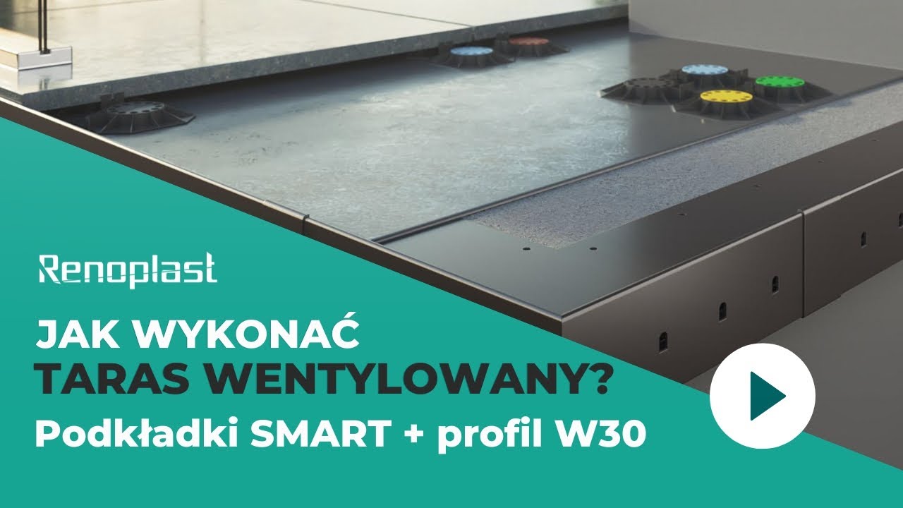 Jak wykonać taras wentylowany? | Podkładki SMART + profil W30 | Gościnnie Budoradek
