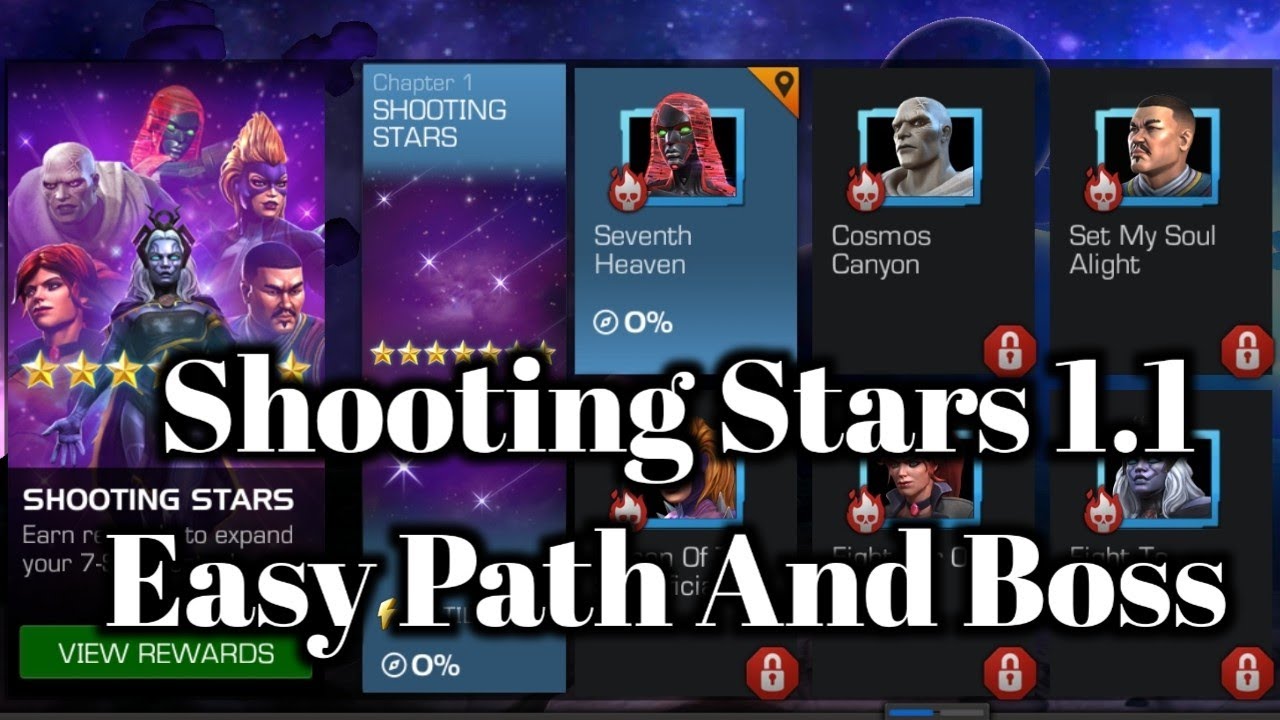 Shooting Stars 1.1 Easy Path And Boss  | Shooting Stars 1.1 boss Guillotine 2099 | Ishvalangaming