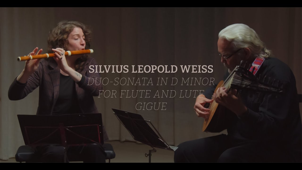 Weiss - Duo-Sonata in D minor - Gigue // Mara Winter & Robert Barto // Reconstruction KE Schröder