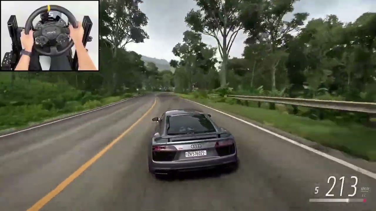 Audi R8 V10   Forza Horizon 5   Steering Wheel Gameplay