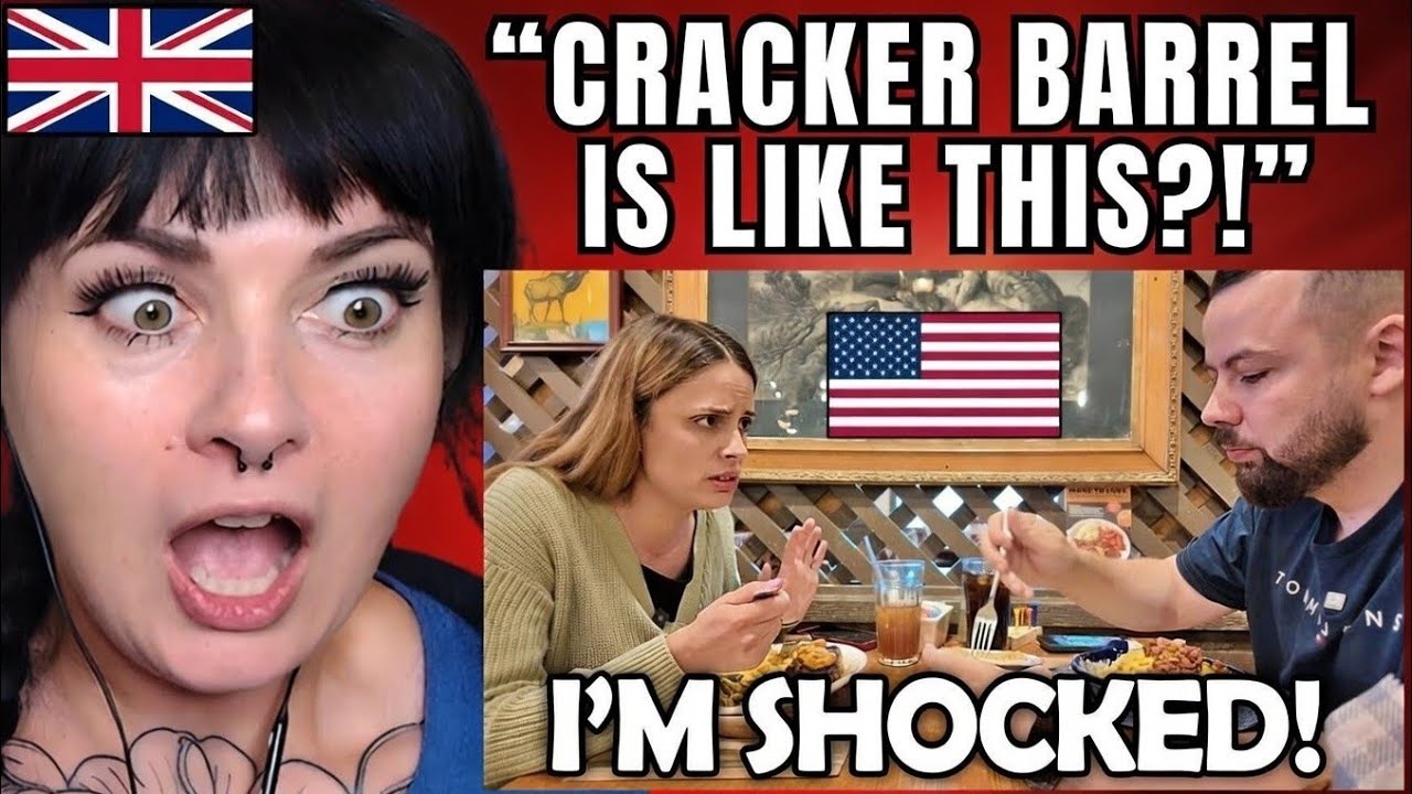 British Girl Reacts to Europeans Try Cracker Barrel for the First Time!