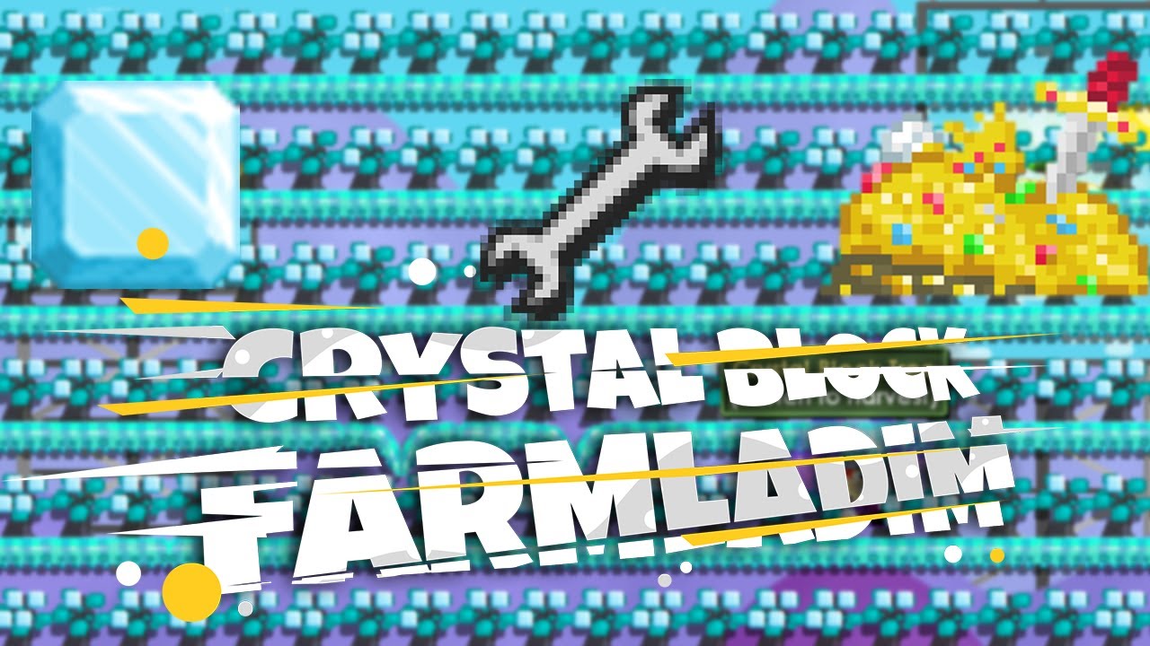 5BGL' LIK CRYSTAL FARM YAPIMI BU SEFER KAR USTUNE KAR -GROWTOPIA