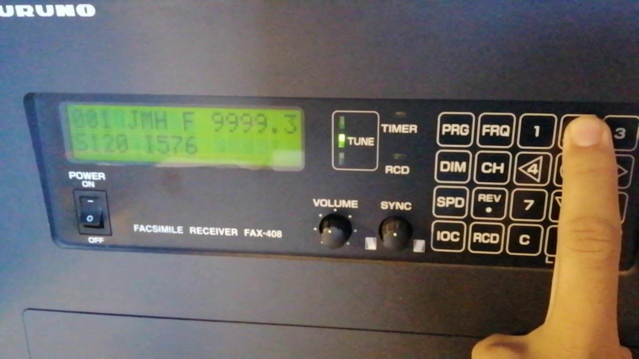 Time Signal on Weather Fax(Furuno FAX-408)