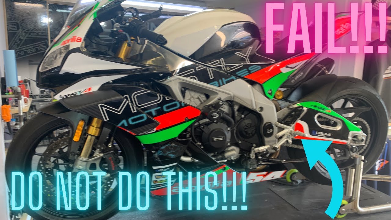 2020 Aprilia RSV4 1100 FACTORY | How NOT to fit RACE SHIFT!!! | DIY FAIL 😩