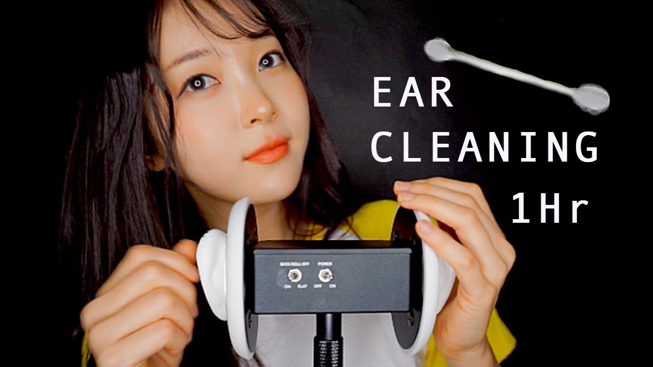 ASMR INTENSE EAR CLEANING OIL MASSAGE 3Dio 한 시간 동안 시원한 귀청소랑 마사지 받으세요 耳掃除 耳のオイルマッサージ 清理耳朵 耳朵油按摩