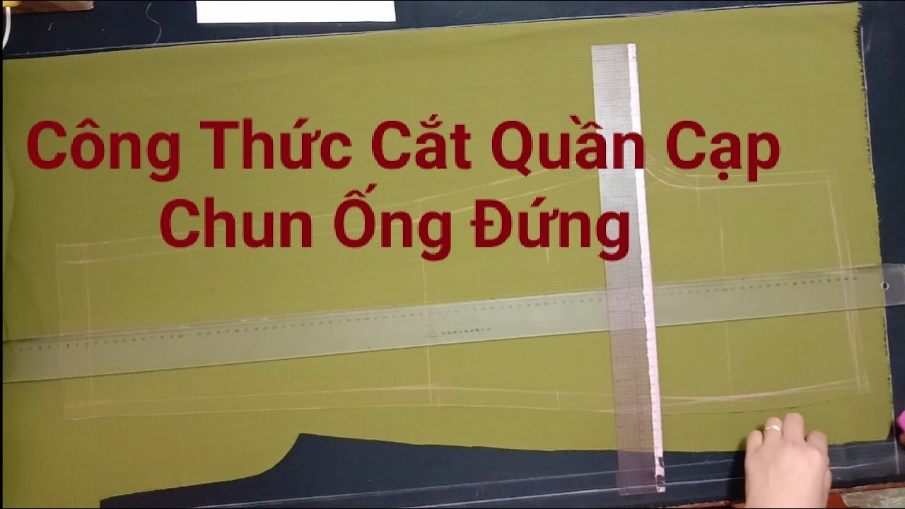 C&aacute;ch cắt quần ống đứng cạp chun /c&ocirc;ng thức cắt quần cạp chun ống đứng
