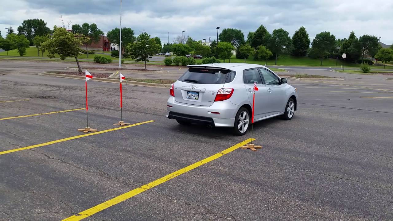 Teenager 90 degree driving practice