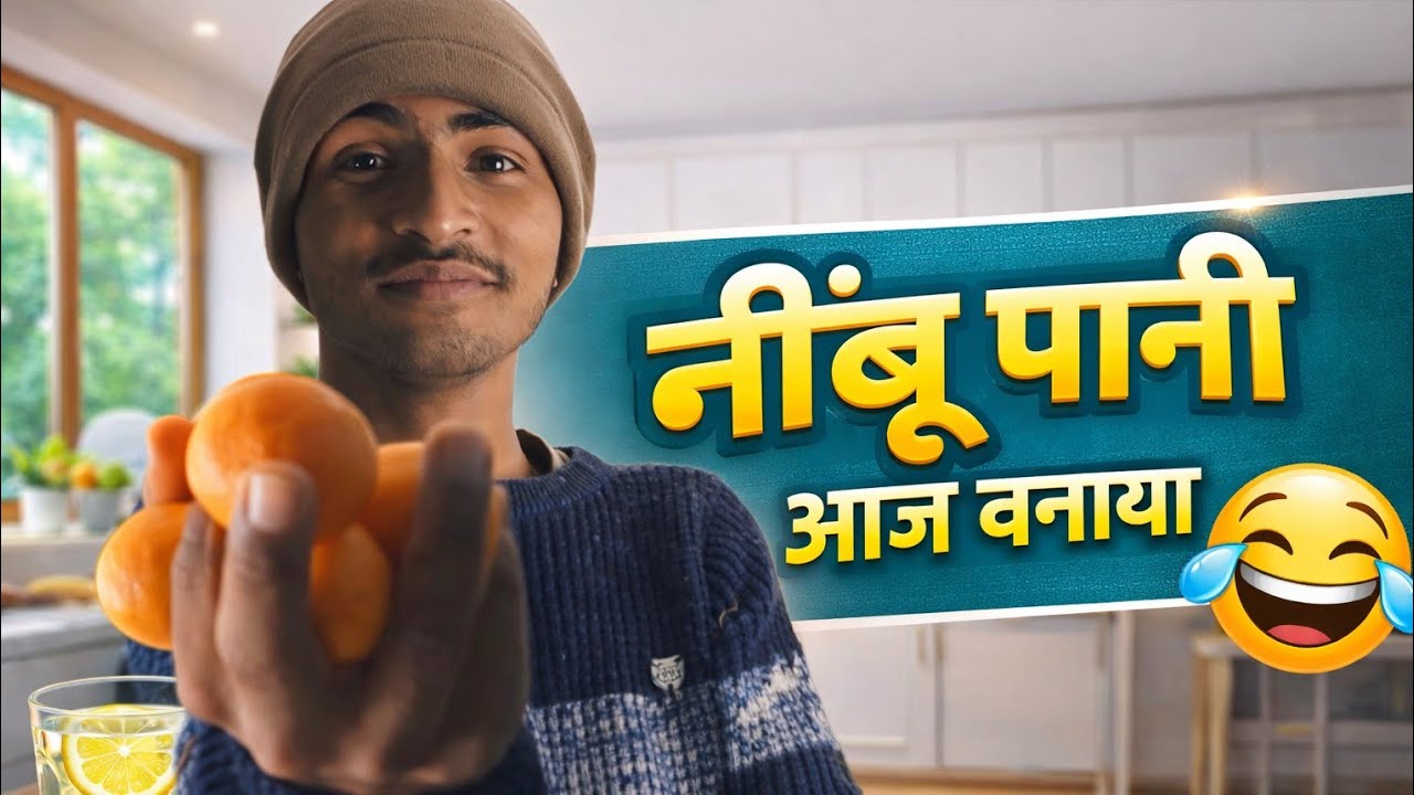 Aaj banaya humne nimbu pani 🤤