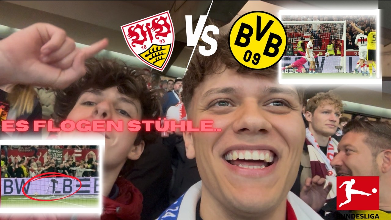 🤯🔥PLATZSTURM IM TOPSPIEL... VFB Stuttgart vs. BVB Dortmund | STADIONVLOG🏟️