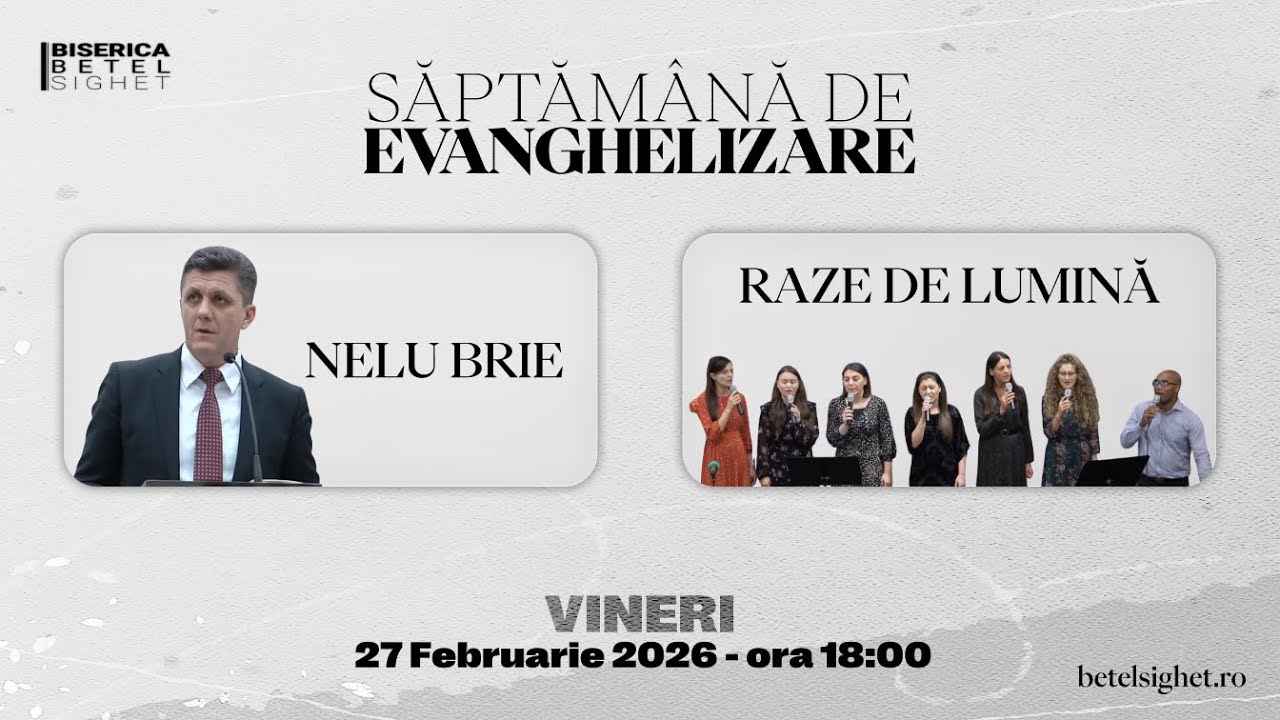 Seară de evanghelizare | Nelu Brie & Raze de Lumină | Vineri Seara | 27.01.2026