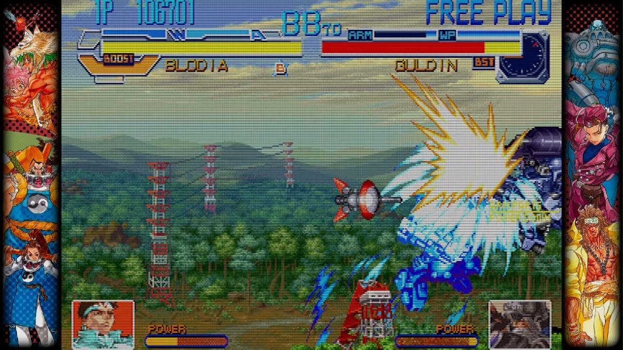 CAPCOM FIGHTING COLLECTION: Cyberbots Fullmetal madness Jin/Blodia Arcade Mode Part 1