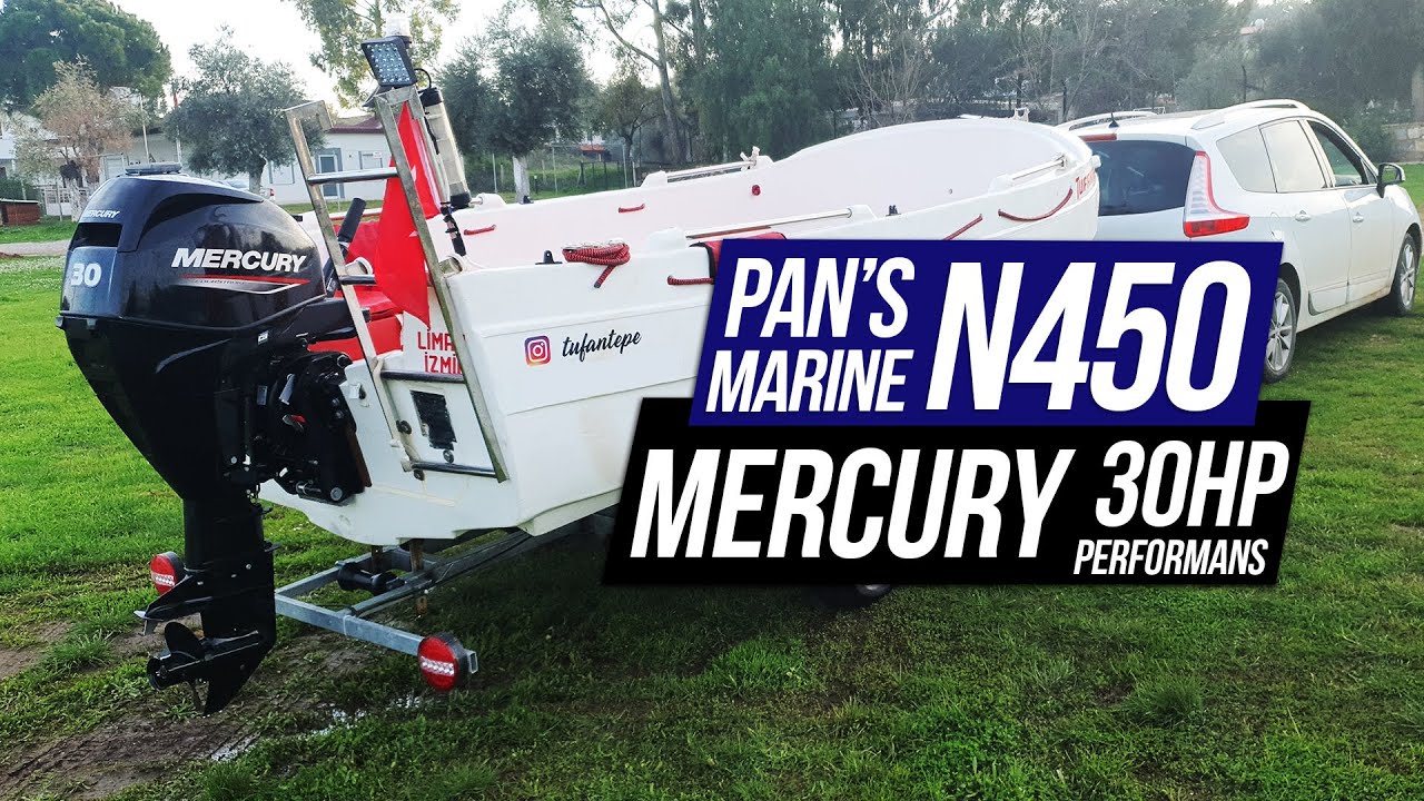 Pan's Marine N450 Mercury 30 л.с. Измерение скорости, расход топлива, подробное видео