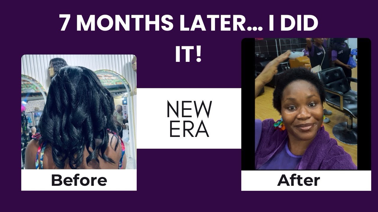 I Cut Off All My Hair After 7 Months Transitioning | Natural Hair Journey Begins ✂️ 