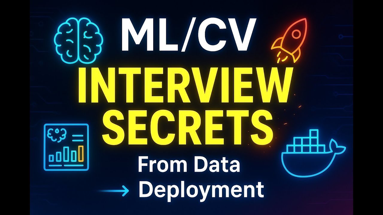 🔥 Ace Your Machine Learning & MLOps Interview from Beginner to Pro 🚀  Data to Deployment Mastercla