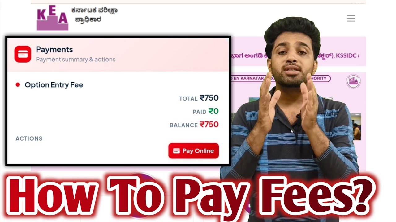 How To Pay KCET Option Entry Fees 2026? | KCET 1st Round Counselling 2026