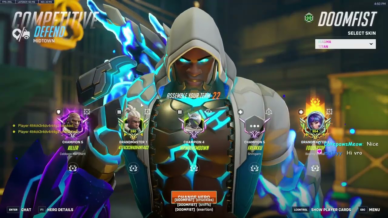 Overwatch 2  New Doomfist God Wahle Destroys Whole Enemy Team