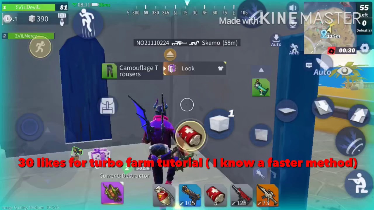 Creative Destruction Turbo Farm Version 1 (second fastest method)