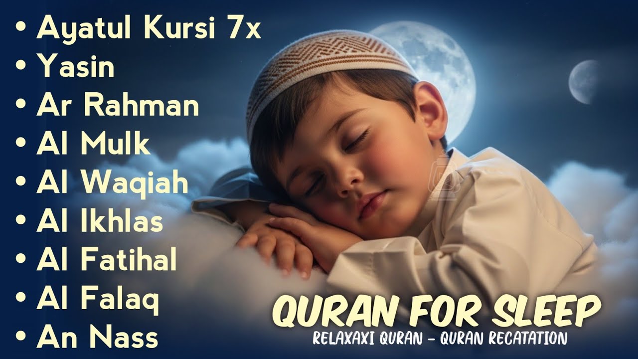 Powerful Quran Recitation for Night | Al-Fatiha,Ayatul Kursi,Ar-Rahman, Al-Mulk, Yasin - Alaa Aqel