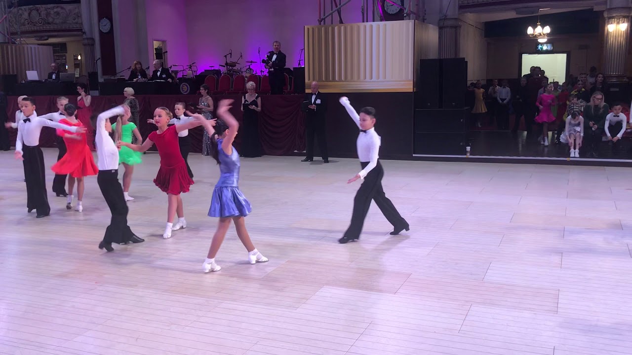 ANIL MISHRA & MARIIA MYKHAILENKO - CHA-CHA-CHA - JUVENILE  (UNDER 12 YEARS) - BLACKPOOL - 06.04.2018