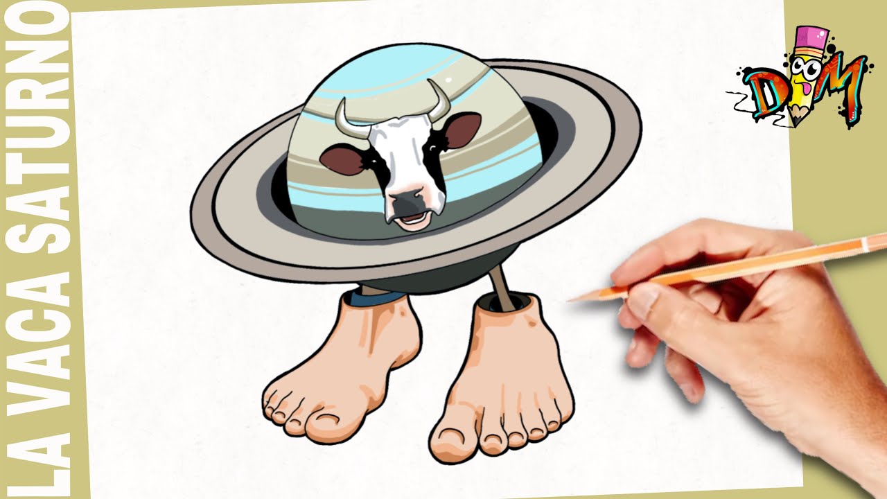 Como Dibujar La Vaca Saturno Saturnita - Italian Braincot | paso a paso | how to draw